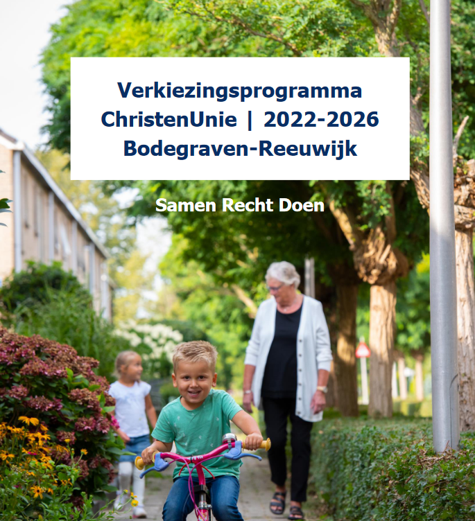 CU - voorblad verkiezingsprogramma